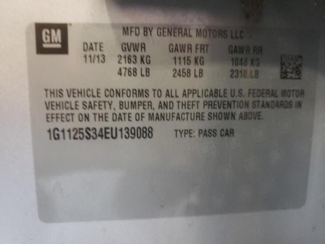 Photo 10 from auction – 2014 CHEVROLET IMPALA LT with VIN 1G1125S34EU139088