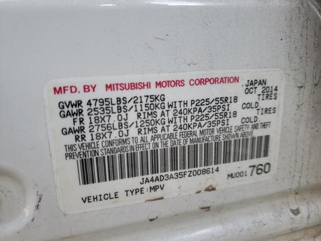 Photo 10 from auction – 2015 MITSUBISHI OUTLANDER with VIN JA4AD3A35FZ008614