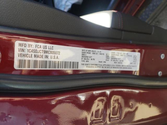 Photo 10 from auction – 2021 DODGE DURANGO R/ with VIN 1C4SDJCT9MC805072