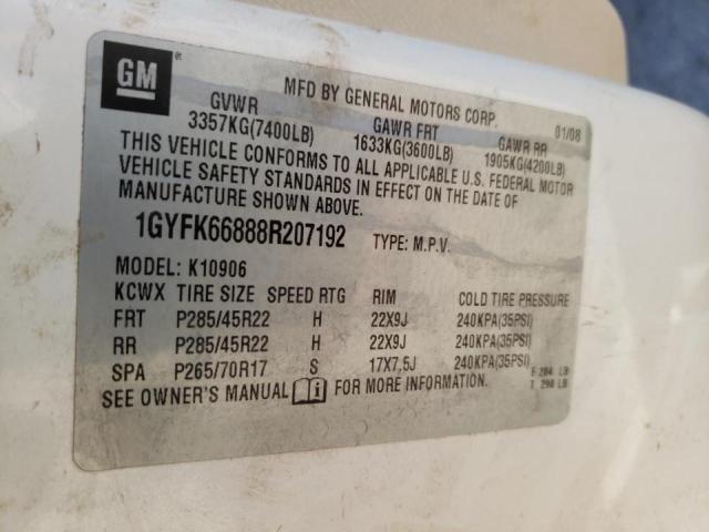 Photo 10 from auction – 2008 CADILLAC ESCALADE E with VIN 1GYFK66888R207192