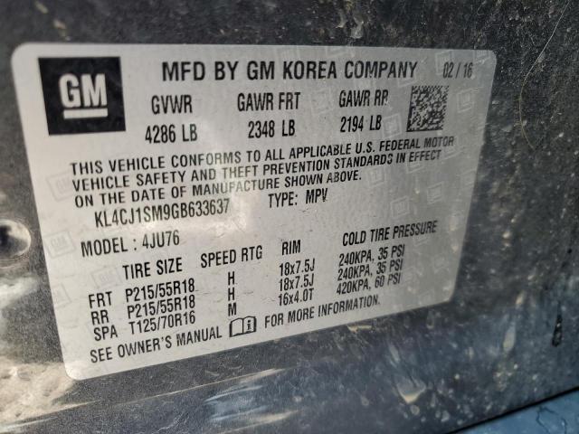 Photo 10 from auction – 2016 BUICK ENCORE SPO with VIN KL4CJ1SM9GB633637