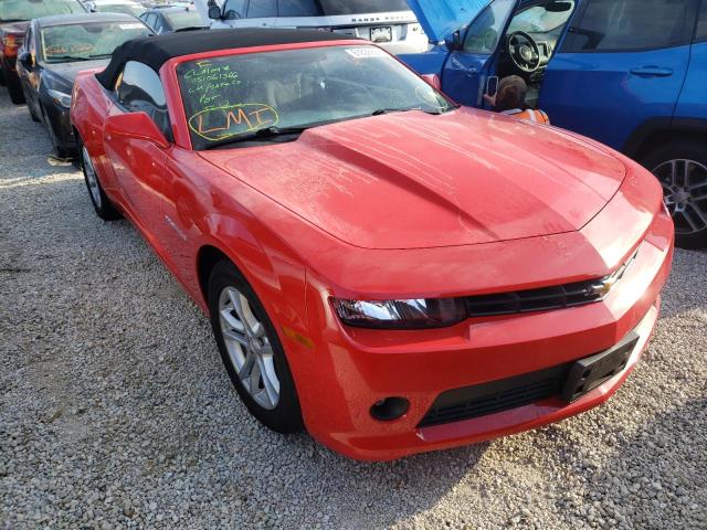 CHEVROLET CAMARO LT 2015 with VIN 2G1FD3D38F9228419 - Photo from auction