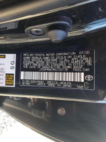 Photo 10 from auction – 2021 TOYOTA COROLLA LE with VIN JTDVPMAE9MJ133178