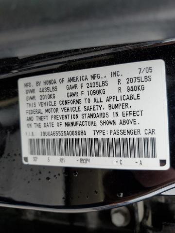 Photo 10 from auction – 2005 ACURA TL with VIN 19UUA65525A069684