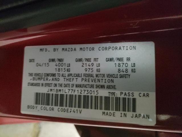 Photo 10 from auction – 2015 MAZDA 3 TOURING with VIN JM1BM1L77F1273015