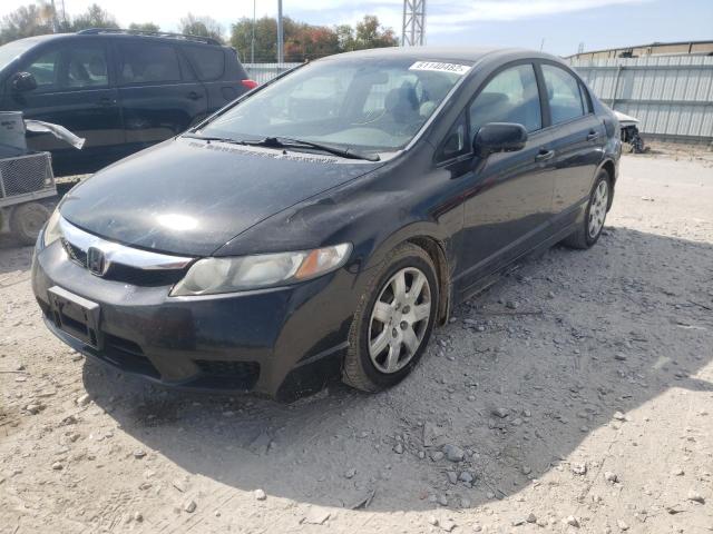 Photo 2 from auction – 2009 HONDA CIVIC LX with VIN 19XFA16509E047775