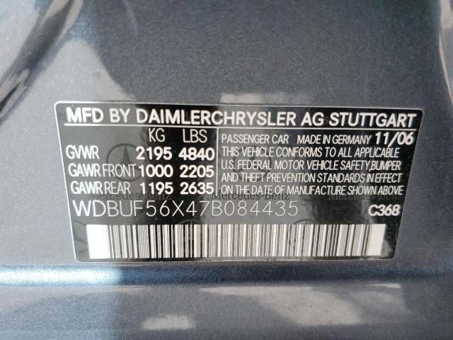 Photo 10 from auction – 2007 MERCEDES-BENZ E 350 with VIN WDBUF56X47B084435