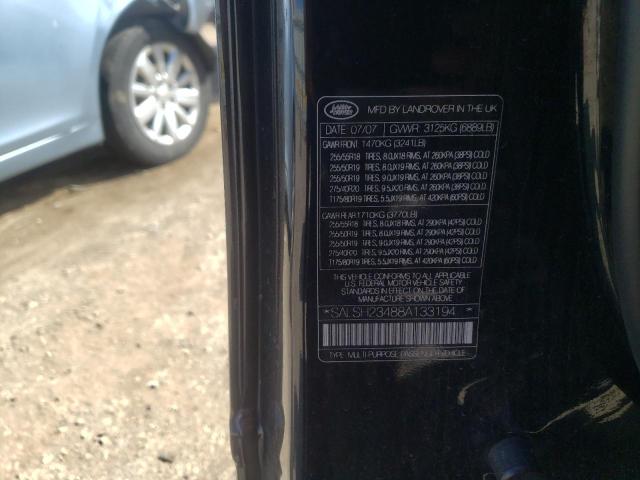 Photo 10 from auction – 2008 LAND ROVER RANGE ROVE with VIN SALSH23488A133194
