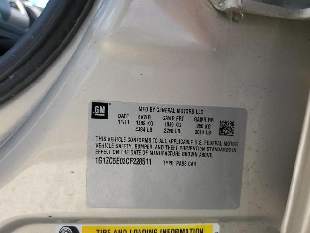 Photo 10 from auction – 2012 CHEVROLET MALIBU 1LT with VIN 1G1ZC5E03CF228511