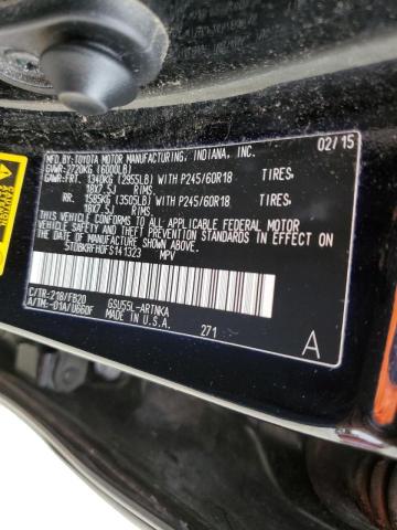 Photo 10 from auction – 2015 TOYOTA HIGHLANDER with VIN 5TDBKRFH0FS141323