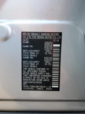 Photo 10 from auction – 2020 NISSAN ROGUE S with VIN KNMAT2MT4LP511105