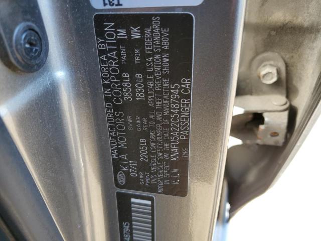 Photo 10 from auction – 2012 KIA FORTE EX with VIN KNAFU5A22C5487945