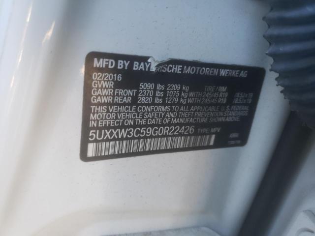 Photo 10 from auction – 2016 BMW X4 XDRIVE2 with VIN 5UXXW3C59G0R22426