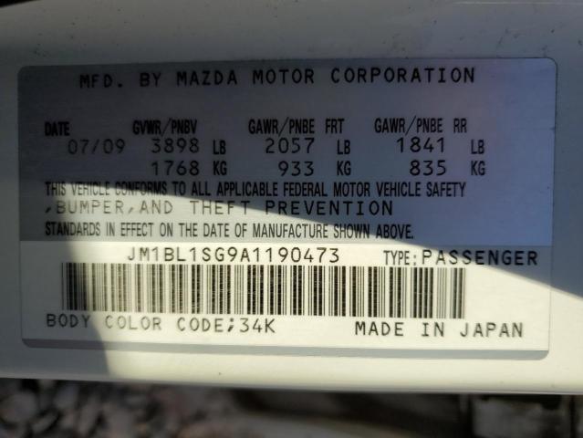Photo 10 from auction – 2010 MAZDA 3 I with VIN JM1BL1SG9A1190473