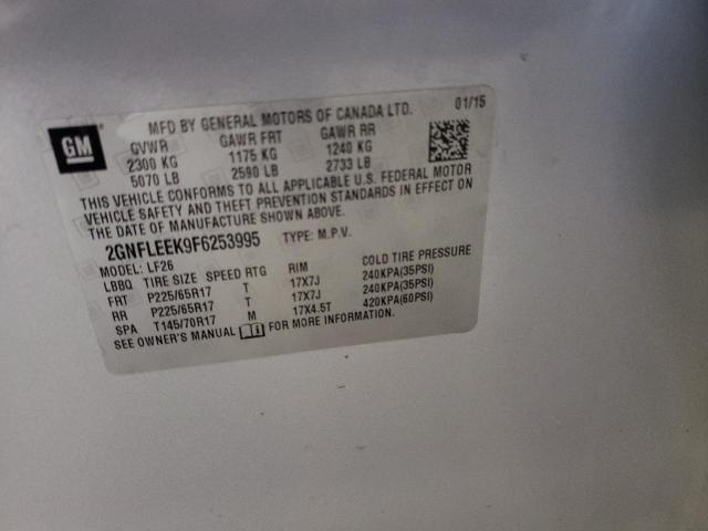 Photo 10 from auction – 2015 CHEVROLET EQUINOX LS with VIN 2GNFLEEK9F6253995