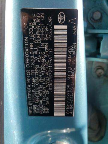 Photo 10 from auction – 2013 TOYOTA PRIUS C with VIN JTDKDTB32D1056110