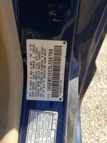 Photo 10 from auction – 2003 HONDA CIVIC LX with VIN 1HGEM22503L006786