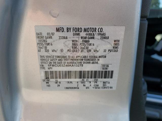 Photo 10 from auction – 2008 FORD ESCAPE XLT with VIN 1FMCU03Z48KA13275