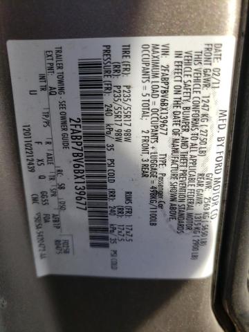 Photo 10 from auction – 2011 FORD CROWN VICT with VIN 2FABP7BV6BX139677