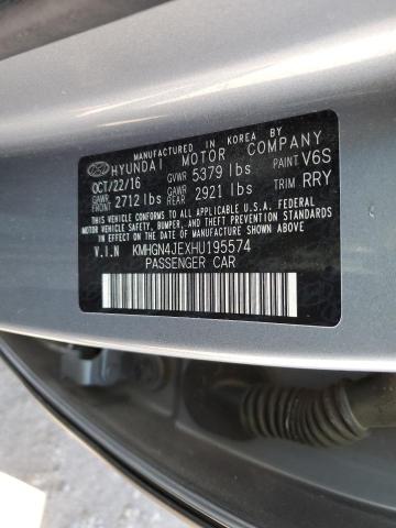 Foto 10 de la subasta – 2017 GENESIS G80 BASE con VIN KMHGN4JEXHU195574