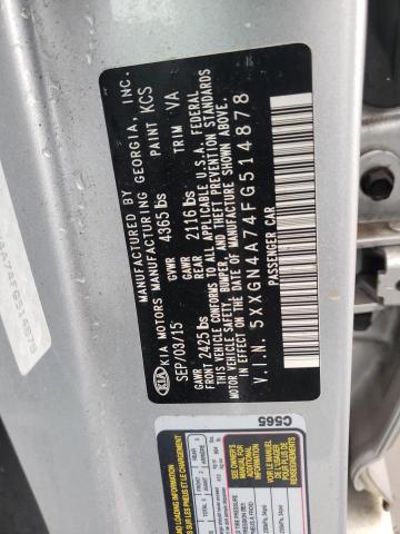 Foto 10 de la subasta – 2015 KIA OPTIMA EX con VIN 5XXGN4A74FG514878