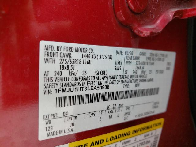 Photo 10 from auction – 2020 FORD EXPEDITION with VIN 1FMJU1HT3LEA50908