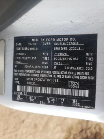 Photo 10 from auction – 2010 FORD TRANSIT with VIN NM0LS7DN7AT025688