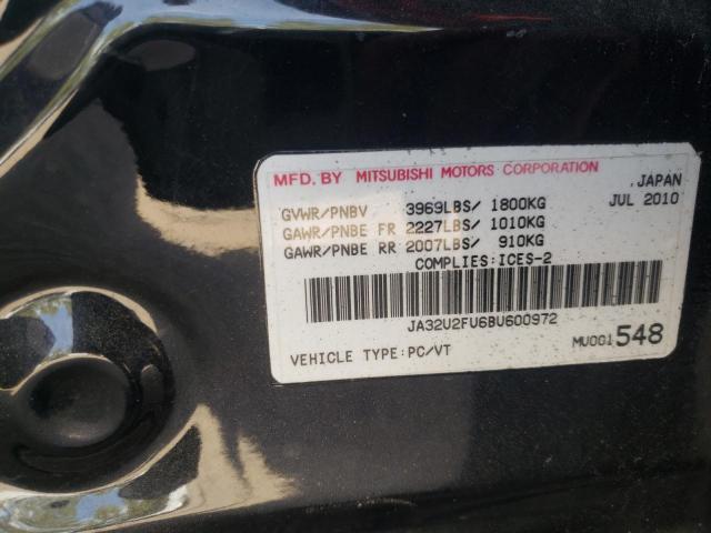 Photo 10 from auction – 2011 MITSUBISHI LANCER ES/ with VIN JA32U2FU6BU600972