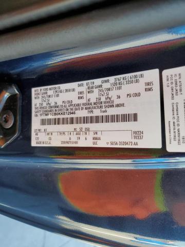 Photo 10 from auction – 2019 FORD F150 with VIN 1FTMF1CB0KKE12946