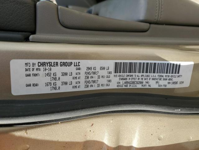 Photo 10 from auction – 2011 JEEP GRAND CHER with VIN 1J4RR4GG8BC562800