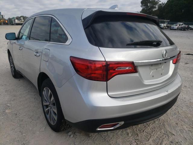Photo 3 from auction – 2015 ACURA MDX TECHNO with VIN 5FRYD4H49FB007494