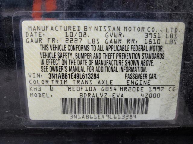Photo 10 from auction – 2009 NISSAN SENTRA 2.0 with VIN 3N1AB61E49L613284