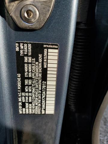 Photo 10 from auction – 2019 PORSCHE CAYENNE with VIN WP1AA2AY7KDA17812