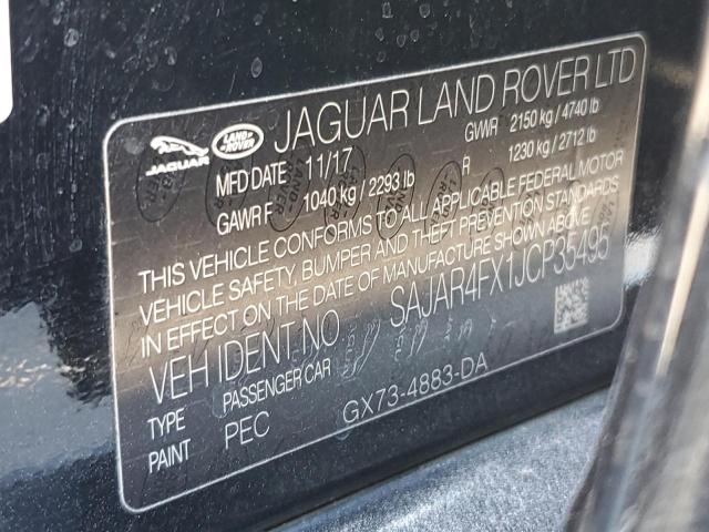 Photo 10 from auction – 2018 JAGUAR XE with VIN SAJAR4FX1JCP35495