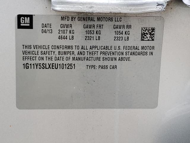Photo 10 from auction – 2014 CHEVROLET IMPALA LS with VIN 1G11Y5SLXEU101251