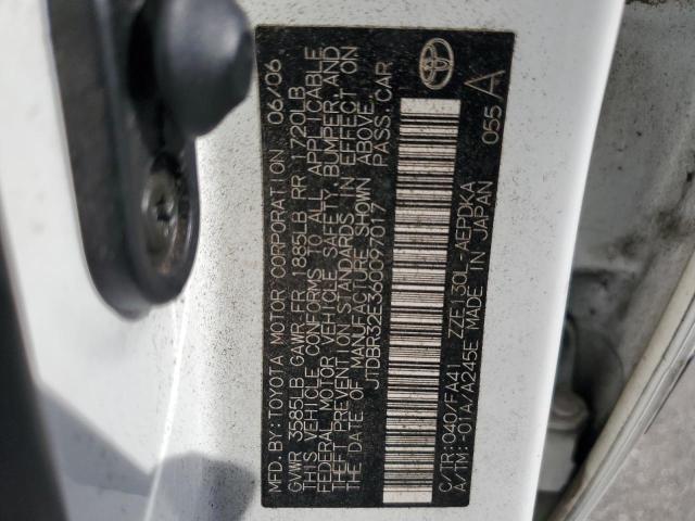 Photo 10 from auction – 2006 TOYOTA COROLLA CE with VIN JTDBR32E360097017
