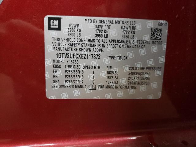 Photo 10 from auction – 2014 GMC SIERRA K15 with VIN 1GTV2UECXEZ117372