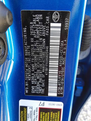 Photo 10 from auction – 2017 TOYOTA CAMRY LE with VIN 4T1BF1FKXHU625446