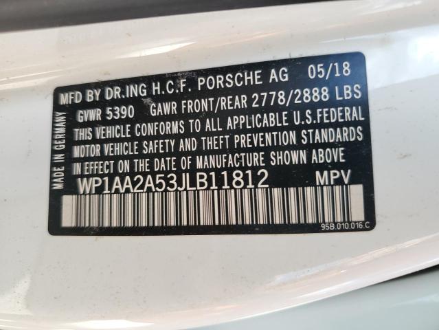Photo 10 from auction – 2018 PORSCHE MACAN with VIN WP1AA2A53JLB11812