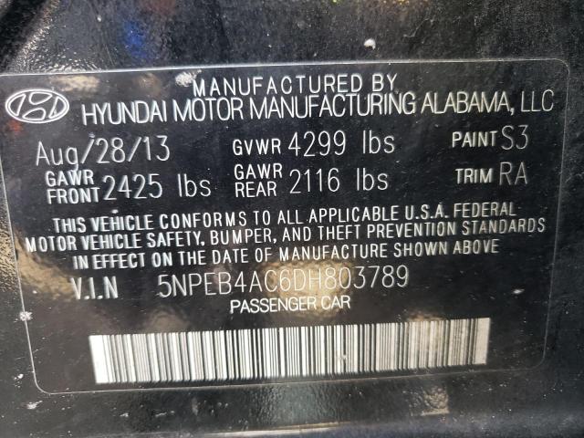 Photo 10 from auction – 2013 HYUNDAI SONATA GLS with VIN 5NPEB4AC6DH803789