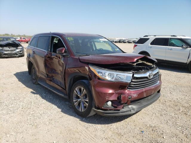 TOYOTA HIGHLANDER 2016 with VIN 5TDZKRFHXGS137523 - Photo from auction