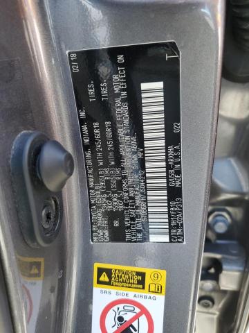 Photo 10 from auction – 2018 TOYOTA HIGHLANDER with VIN 5TDBGRFH7JS044212