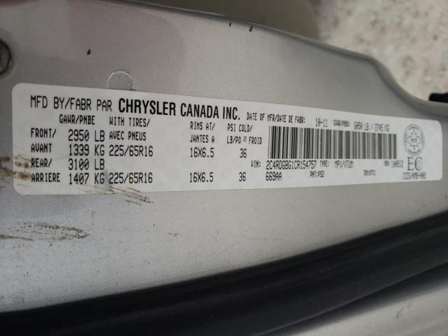Photo 10 from auction – 2012 DODGE GRAND CARA with VIN 2C4RDGBG1CR154757