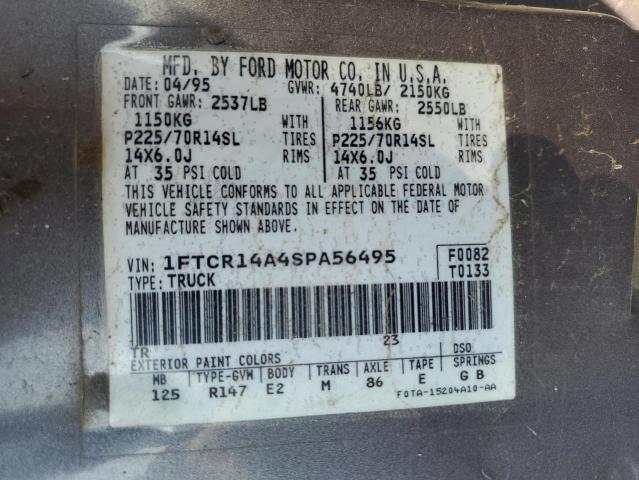 Photo 10 from auction – 1995 FORD RANGER SUP with VIN 1FTCR14A4SPA56495