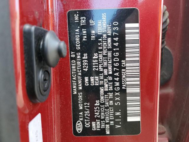 Photo 10 from auction – 2013 KIA OPTIMA LX with VIN 5XXGM4A76DG144730
