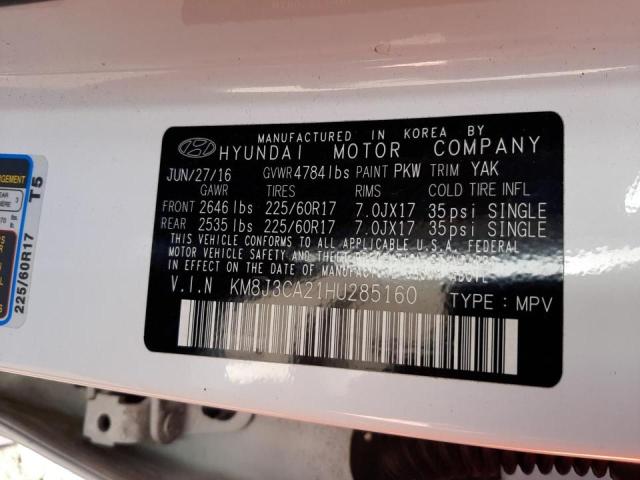 Photo 10 from auction – 2017 HYUNDAI TUCSON LIM with VIN KM8J3CA21HU285160