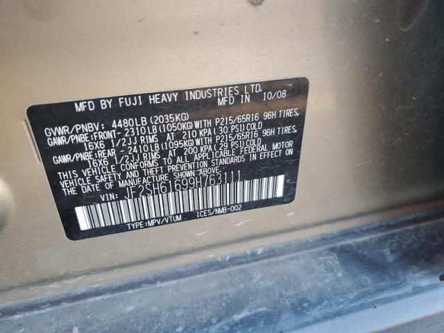 Photo 10 from auction – 2009 SUBARU FORESTER 2 with VIN JF2SH61699H763111