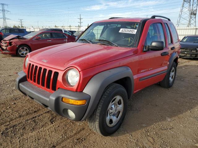 Photo 2 from auction – 2003 JEEP LIBERTY SP with VIN 1J4GL48K43W678197