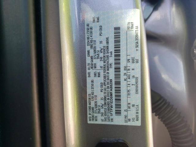 Photo 10 from auction – 2021 FORD F150 SUPER with VIN 1FTFW1ED0MFA88299