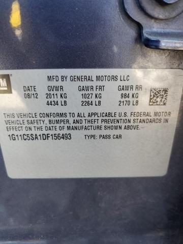 Photo 10 from auction – 2013 CHEVROLET MALIBU 1LT with VIN 1G11C5SA1DF156493